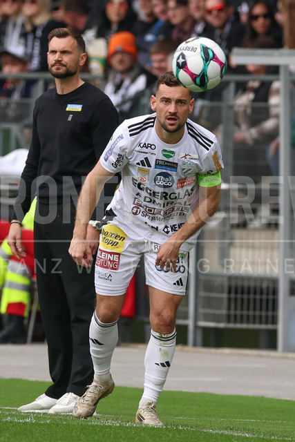 SK Puntigamer Sturm Graz vs TSV Egger Glas Hartberg – Championship Group    | Graz, Austria, 12.Apr.26 - SOCCER - ADMIRAL Bundesliga, SK Puntigamer Sturm Graz vs TSV Egger Glas Hartberg. The image shows Juergen Heil (Hartberg).    