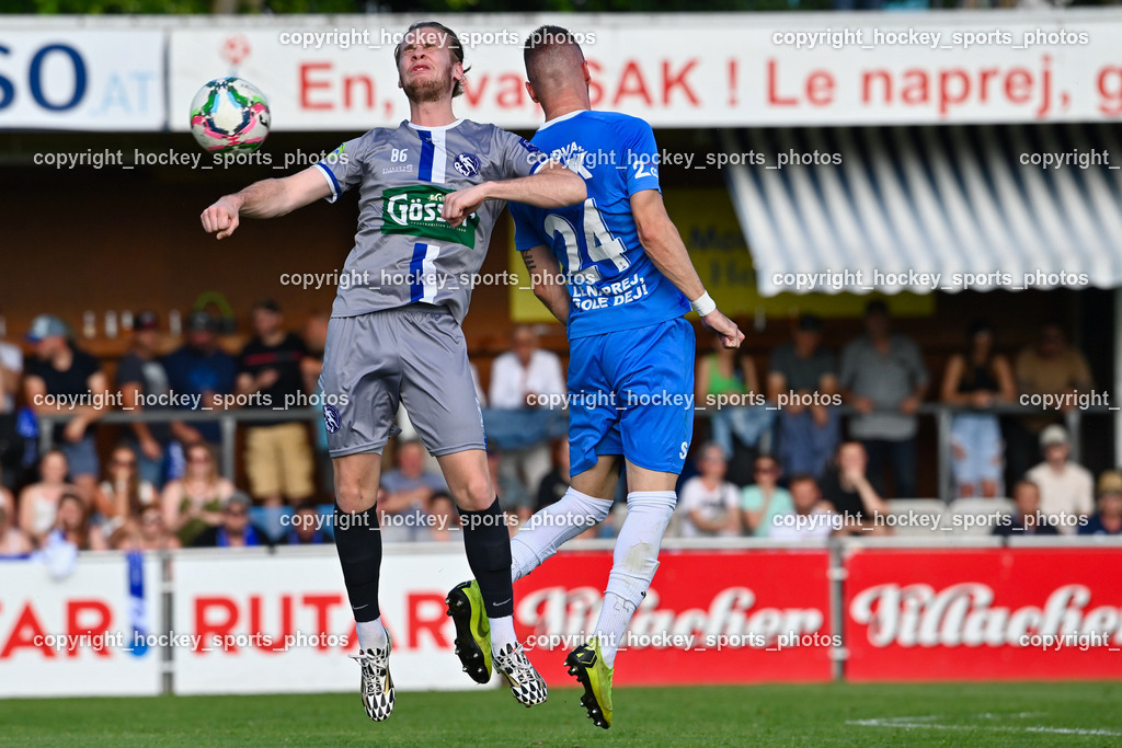 SAK vs. SV Dellach Gail 17.6.2023 | #86 Lukas Fabian Santner, #24 Zoran Vukovic
