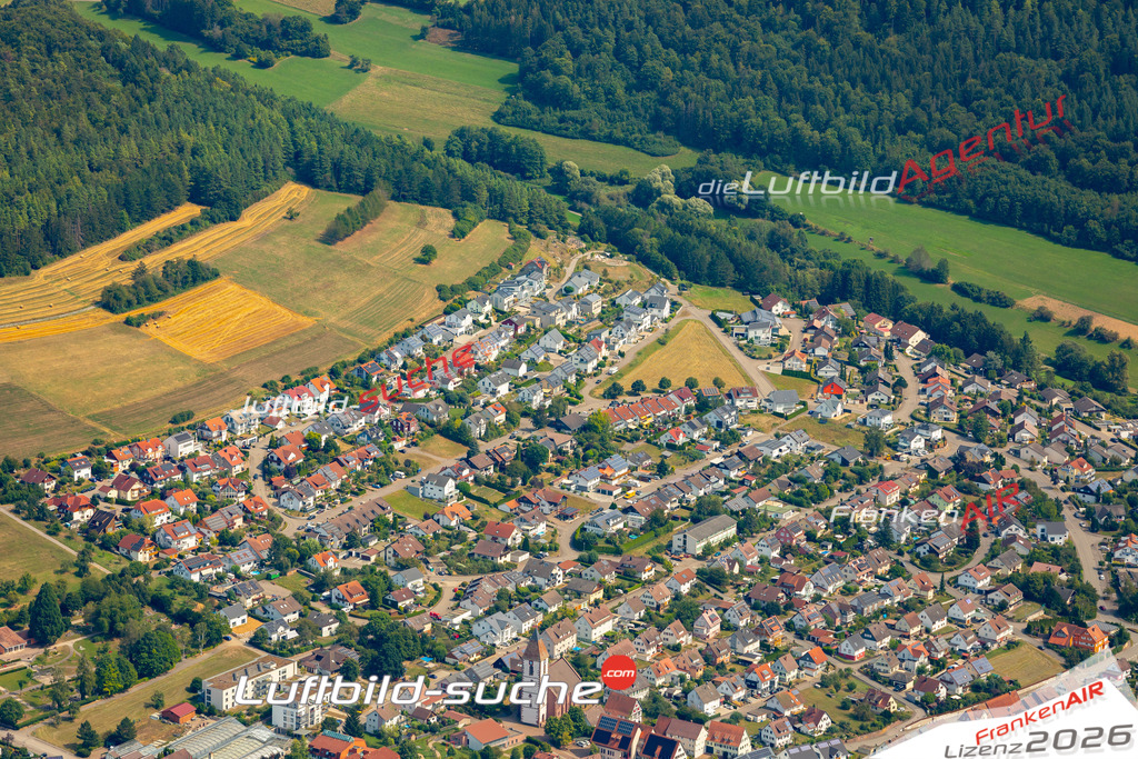 Das Luftbild zeigt :  Ebhausen - Die Luftaufnahme wurde 2024 vom UL-Flugzeug aus erstellt ( keine Drohne ) - Hochauflösende Luftaufnahme - Für grossformatige Ausdrucke geeignet. Die Geschenkidee !Mit Lizenz und Bildrechte bestellbar