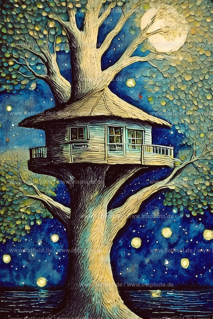 Baumhaus 2 | Digital Art | Digitale Kunst