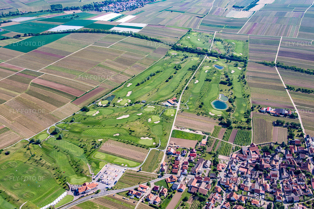 Luftbild: Dackenheim, Golfplatz in Dackenheim im Bundesland Rheinland-Pfalz in Deutschland. Foto: IMG_078739.jpg vom 13.05.2015 durch Werner Riehm/FLY-FOTO.de