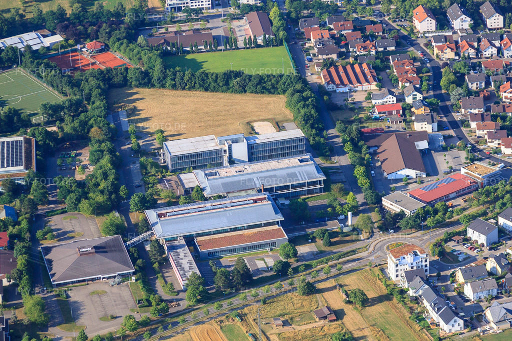 Luftbild: Aramark GmbH i. Hs. Agilent Technologies Deutschland GmbH im Ortsteil Busenbach in Waldbronn im Bundesland Baden-Württemberg in Deutschland. – Foto: IMG_69867.jpg vom 06.07.2014 durch Werner Riehm/FLY-FOTO.de – Auflösung des Originals: 4752 x 3168 px – Aramark Deutschland - - Aramark – WWW.AGILENT.COM