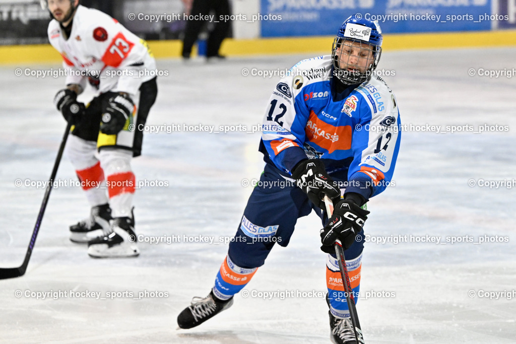 ESC SPARKASSE STEINDORF vs. EV ZELTWEG MURTAL LIONS | #12 Cimzar Tadej ESC Steindorf, ESC SPARKASSE STEINDORF vs. EV ZELTWEG MURTAL LIONS, ESC SPARKASSE STEINDORF vs. EV ZELTWEG MURTAL LIONS am 27.12.2025 in Steindorf (Ossiachersee Halle), Austria, (Photo by Bernd Stefan)