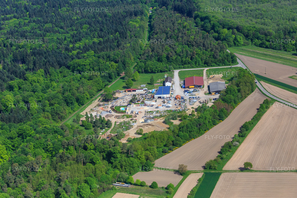 Luftbild: Palatinum Landschafts u. Gartendesign in Hagenbach im Bundesland Rheinland-Pfalz in Deutschland. Foto: IMG_078385.jpg vom 08.05.2015 durch Werner Riehm/FLY-FOTO.dePalatinum
