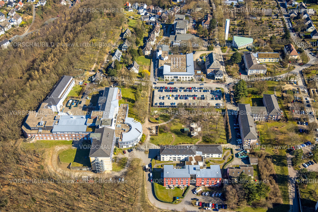 Wetter250303691Volmarstein | Luftbild, Evangelische Stiftung Volmarstein, Werkstatt für behinderte Menschen, Medizinisches Zentrum, Grundschöttel, Wetter, Ruhrgebiet, Nordrhein-Westfalen, Deutschland
