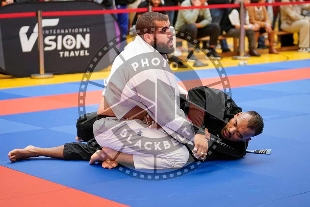 20240203PBB06053 | Fighters compete during the Brazilian Jiu-Jitsu Championship of the AJP Tour in Maintal by Frankfurt am Main, Germany, on February 2, 2024.