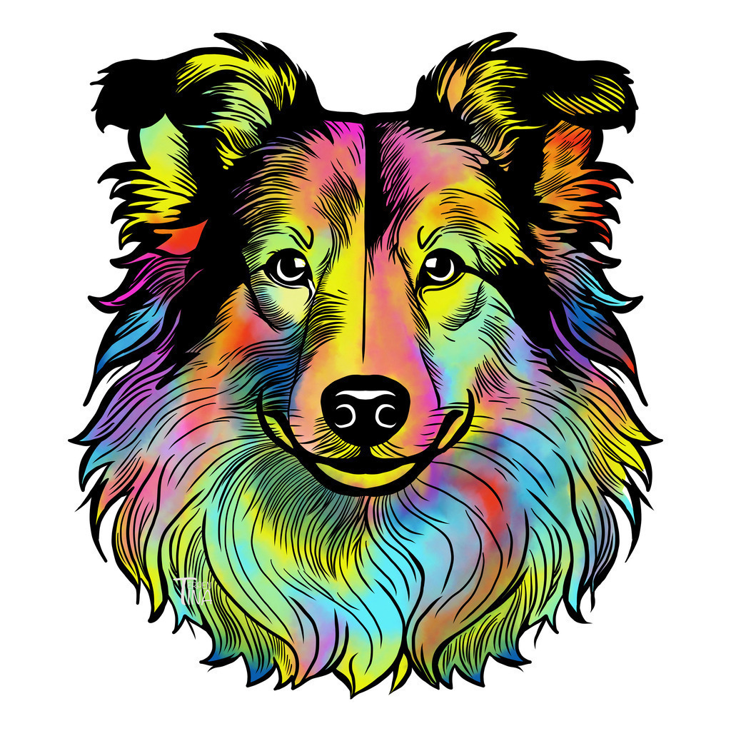 SheepDog | Illustrationen, digitalpainting, animals, dogs, hunde, art, Kunst, Illustrationsart, Bielefeld, Germany - Realisiert mit Pictrs.com