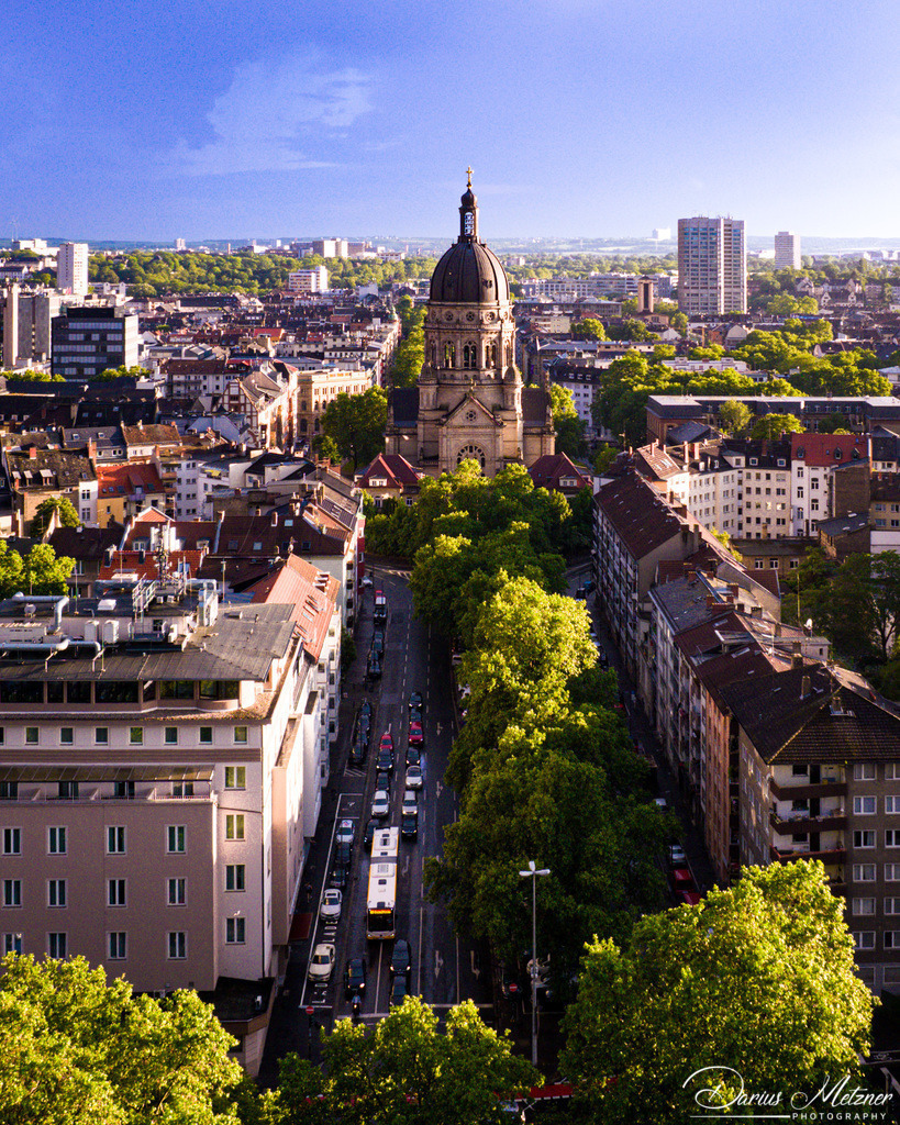 Die Christuskirche in Mainz | Die Evangelische Christuskirche an der Kaiserstrasse in Mainz
