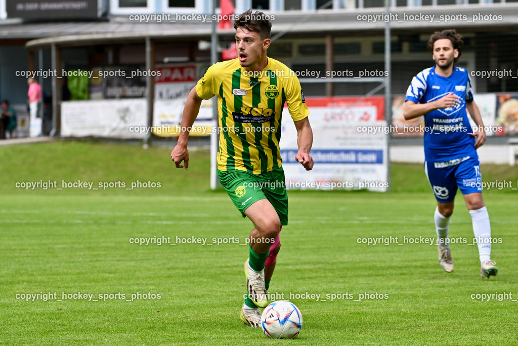WSG Radenthein vs. St. Michael ob Bleiburg | #20 Mario Patrick Tarmann WSG Radenthein, WSG Radenthein vs. St. Michael ob Bleiburg, WSG Radenthein vs. St. Michael ob Bleiburg  am 15.06.2024 in Radenthein (Sportplatz Radenthein), Austria, (Photo by Bernd Stefan)