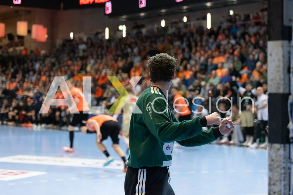 Handball I Herren I Saison 2025-2026 I EHF EUROPEAN LEAGUE 2025/26 | Men I Main Round I 2. Spieltag I Kadetten Schaffhausen - TSV Hannover-Burgdorf I 24.02.2026 | 35 Joel Birlehm (DE) (TSV Hannover-Burgdorf) – Torhüter - Realisiert mit Pictrs.com