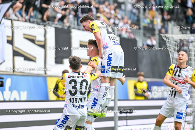 AUT, Admiral Bundesliga, LASK Linz vs SK Austria Klagenfurt | 31.03.2024, Raiffeisen Arena Linz, AUT, Admiral Bundesliga, LASK Linz vs SK Austria Klagenfurt, im Bild Felix Luckeneder (Lask), Jubel Spieler Lask Linz (Lask)


// Admiral Bundesliga Match between LASK Linz and SK Austria Klagenfurt in Linz, Austria on 2024/03/31
