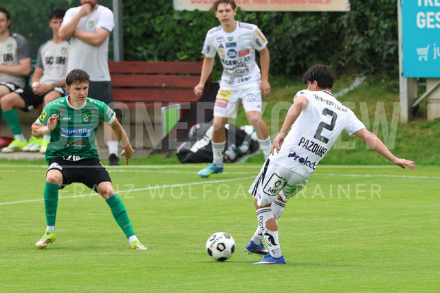 Friendly Match: SC Weiz vs TSV Hartberg in Weiz | Weiz, AUSTRIA, 01.JUL.26 - SOCCER - ADMIRAL Bundesliga, SC Weiz vs TSV Hartberg, test match. The image shows Branimir Planinic (SC Weiz) and Luca Pazourek (Harberg).
