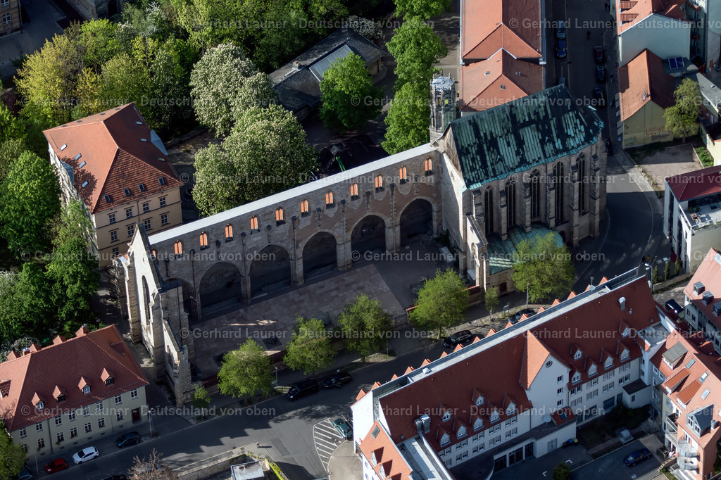 4025942 | ERFURT 06.05.2020 Ruine des Kirchengebäude der " Barfüßerkirche " an der Barfüßerstraße im Ortsteil Altstadt in Erfurt im Bundesland Thüringen, Deutschland. // Ruins of church building " Barfuesserkirche " on Barfuesserstrasse in the district Altstadt in Erfurt in the state Thuringia, Germany. Foto: Gerhard Launer