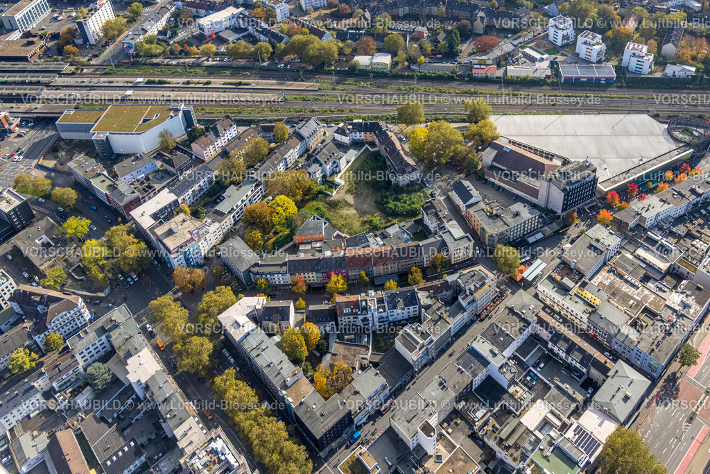 Bochum241016414 | Luftbild, Baustelle Wohngebiet Quartierprojekt Neustraße Kreuzstraße, Gleisdreieck, Bochum, Ruhrgebiet, Nordrhein-Westfalen, Deutschland