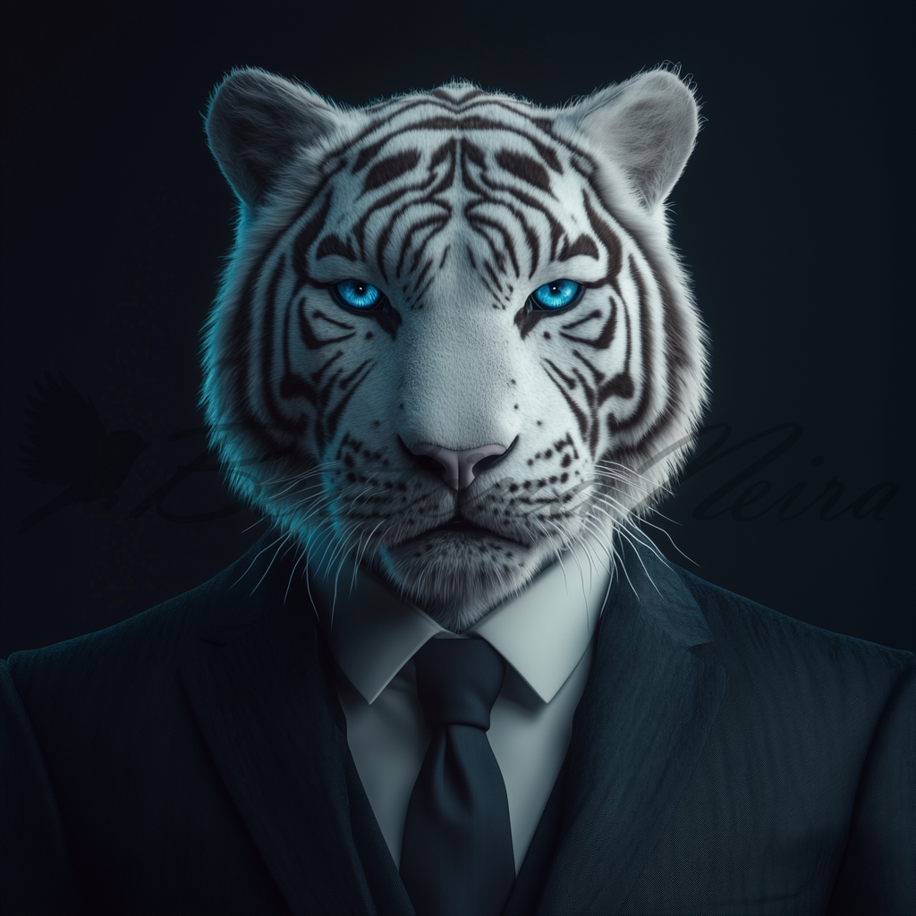 Mr. White Tiger | bettinaneira - Realisiert mit Pictrs.com