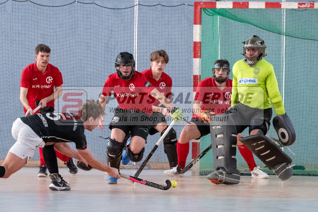 HK_20250202_102455 | 2. Bundesliga Halle Herren Club Raffelberg - Schwarz Weiss Köln am 2.2.2025 Halle am Raffelberg, Duisburg ,
