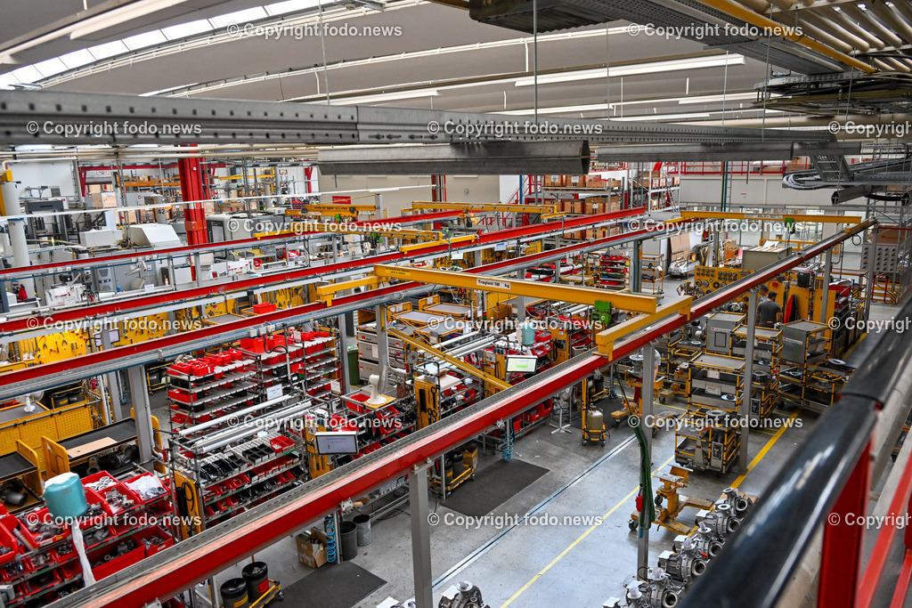 Rosenbauer International AG_ 19.07.2023-76 | 19.07.2023, Leonding, AUT, Rosenbauer International AG, im Bild Produktionshalle