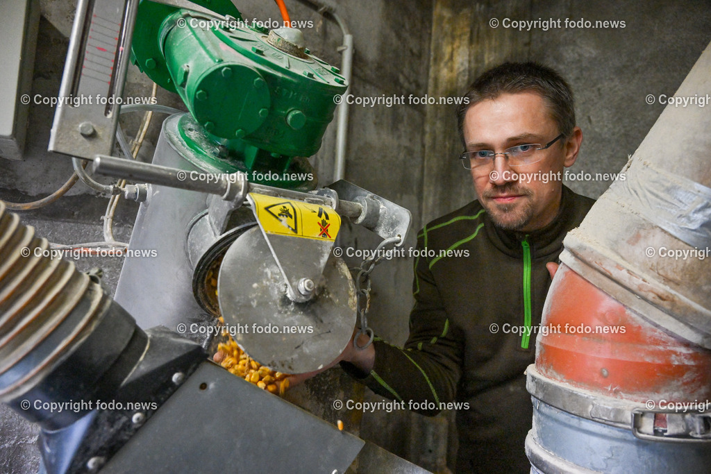 Landwirtschaft_ Schweinebauer_ 07.02.2024-11 | 07.02.2024, Obernberg am Inn, AUT, Landwirtschaft, Schweinebauer, im Bild Thomas Reisecker (Schweinebauer)