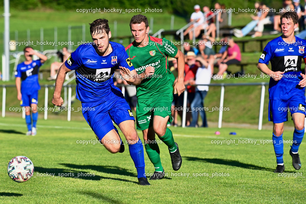 FC Gmünd vs. Union Matrei 19.8.2023 | #20 Mathias Berger, #12 Marvin Metzler, #8 Benjamin Cosic