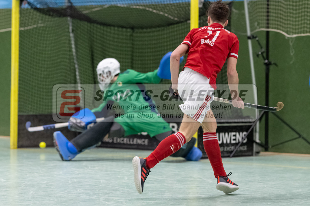 SFE_20230305_0040 | Deutsche Meisterschaft Männliche U16 Halle 2023 am 05.03.2023 in Köln (KTHC Stadion Rot-Weiss Köln Tennis and Hockey Club), Photo: Stephan Fehrmann 2022 (Sports-Gallery)