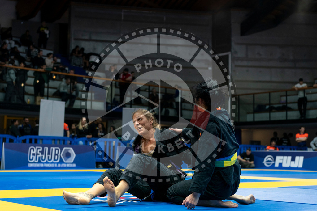 20240121PBB7374 | Fighters compete during the second day of the IBJJF European Championship in Paris, France, on January 21, 2024.