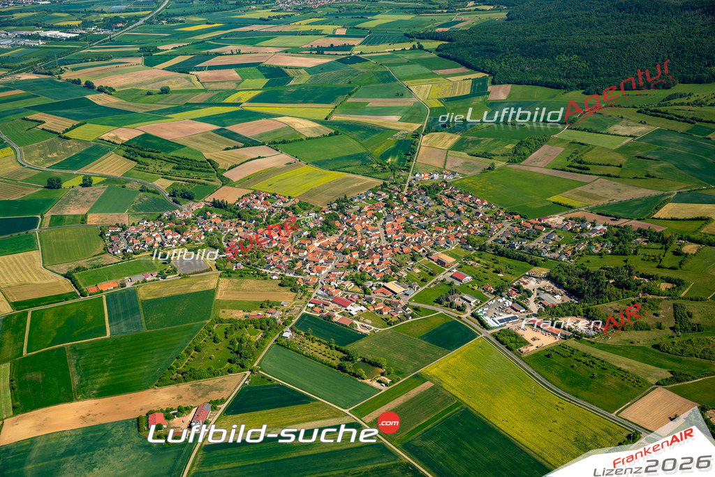 Westheim Knetzgau Bild- Das Luftbild wurde 2025 vom UL-Flugzeug heraus erstellt ( keine Drohnen Bilder! ) - Hochauflösende Luftaufnahme -Nicht vergleichbar mit Google Maps oder Satelittenbilder- Die Geschenkidee !Mit Lizenz und Bildrechte bestellbar
