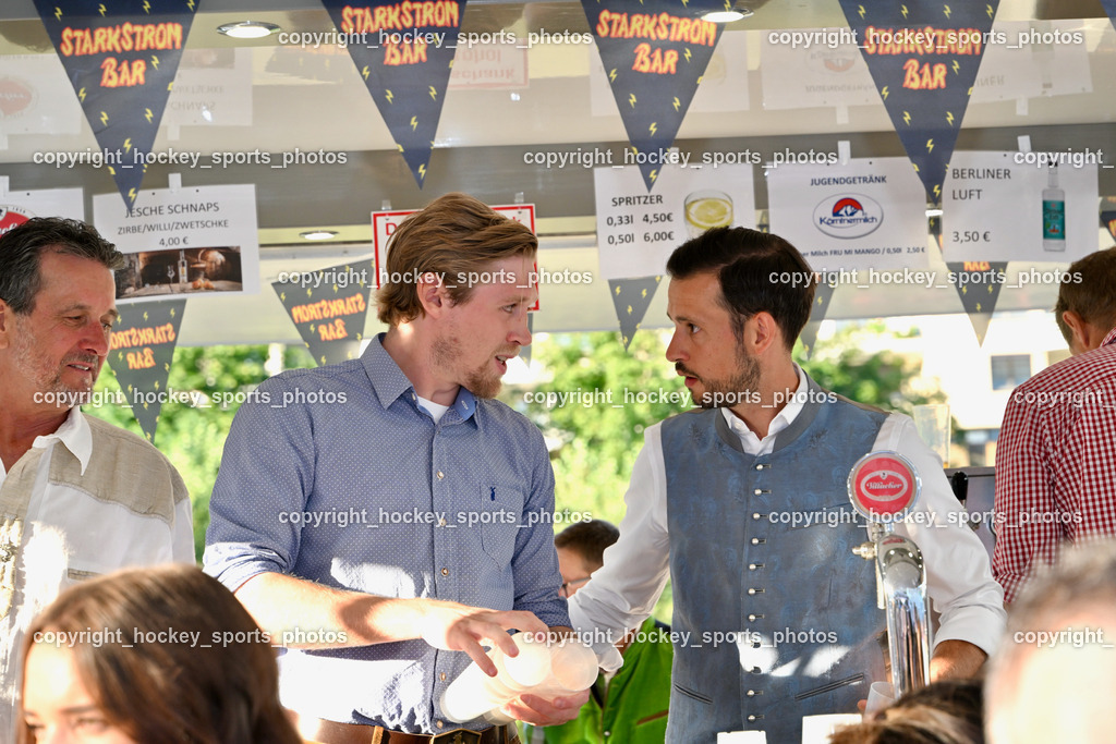 78. Villacher Kirchtag Mittwoch 2.8.2023 | Lukas Herzog, Landesrat Sebastian Schuschnig, Starkstrom Bar