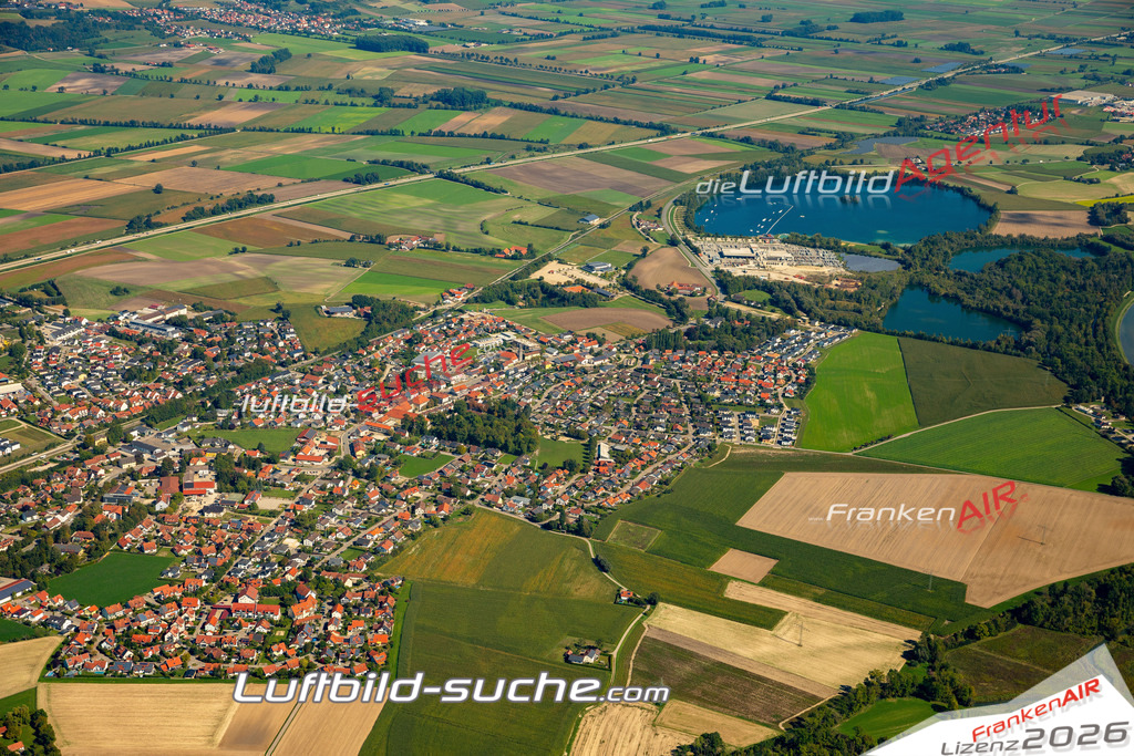 Das Luftbild zeigt :  Wörth an der Isar - Die Luftaufnahme wurde 2023 vom UL-Flugzeug aus erstellt ( keine Drohne ) - Hochauflösende Luftaufnahme - Für grossformatige Ausdrucke geeignet. Die Geschenkidee !Mit Lizenz und Bildrechte bestellbar