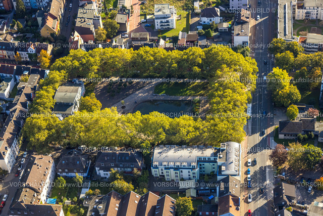 Hamm241007077 | Luftbild, Schillerplatz und grüne Baumumrandung, Mitte, Hamm, Ruhrgebiet, Nordrhein-Westfalen, Deutschland