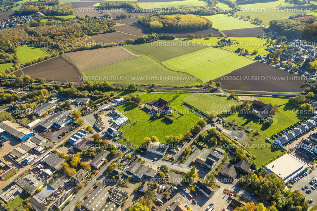 Hamm251001962HofSchnuebbe | Luftbild, Hof auf einer Wiese, Gerhard Schnübbe Landwirtschaftsbetrieb, Baumhofstraße, Stadtbezirk Pelkum, Hamm, Ruhrgebiet, Nordrhein-Westfalen, Deutschland