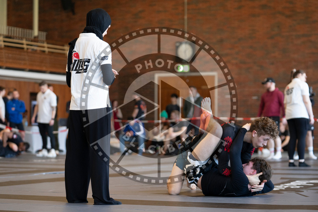 20240309PBB5692 | Fighters compete during the International Luta Livre (ILLCS) Spring Championship in Hannover, Germany, on March 9, 2024.