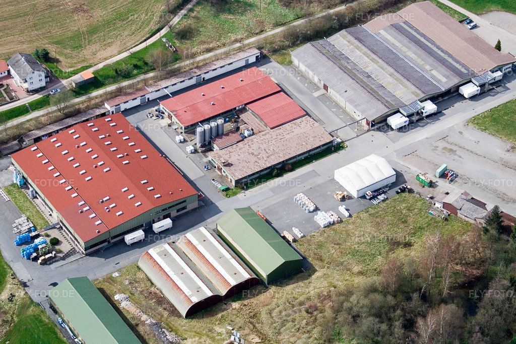 Luftbild: Cortec Kunststoff Technik GmbH im Ortsteil Wahlen in Grasellenbach im Bundesland Hessen in Deutschland. – Foto: IMG_10345.jpg vom 20.04.2008 durch Werner Riehm/FLY-FOTO.de – Auflösung des Originals: 3071 x 2048 px