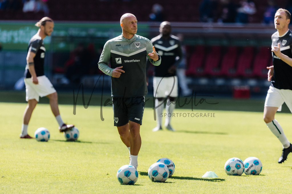 2. Bundesliga, Saison 2024/25, 28. Spieltag: Fortuna Düsseldorf - SC Preußen Münster | Düsseldorf, 05.04.2025: 2. Bundesliga, 28. Spieltag, Fortuna Düsseldorf gegen SC Preußen Münster in der Merkur Spiel-Arena in Düsseldorf. Foto: sportfotografie.ms | Markus Paletta - Realisiert mit Pictrs.com