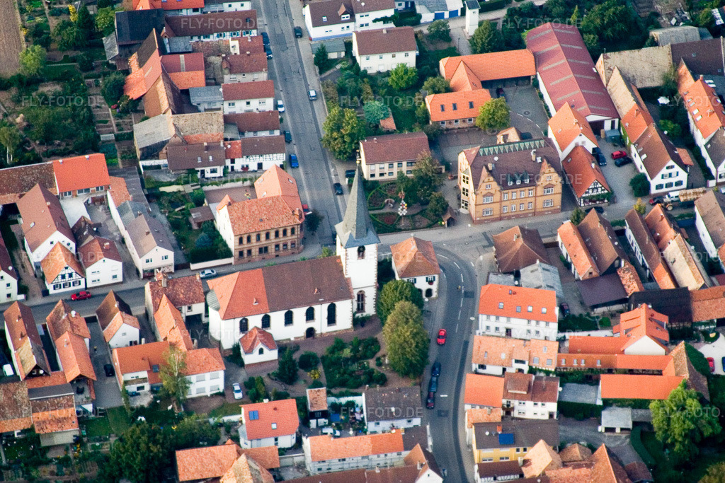 Luftbild: Ottersheim b. Landau in Ottersheim bei Landau im Bundesland Rheinland-Pfalz in Deutschland. Foto: IMG_4009.jpg vom 23.09.2006 durch Werner Riehm/FLY-FOTO.de