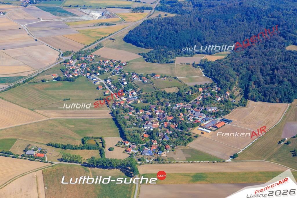 Luftbild von Untergailnau Wettringen - Luftaufnahme wurde 2016 von https://frankenair.de mittels Flugzeug (keine Drohne) erstellt - die Geschenkidee