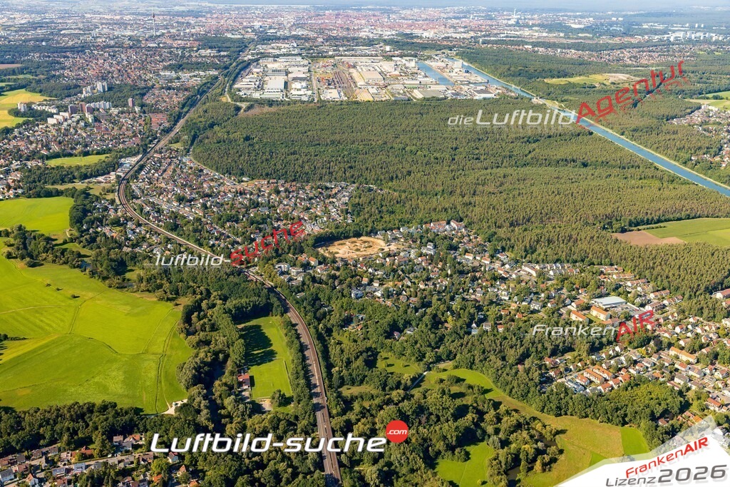Geschenkidee Katzwang bei Nürnberg -Die Luftbildaufnahme wurde 2025 vom UL-Flugzeug heraus erstellt ( keine Drohne ) - Hochauflösende Luftaufnahme -Nicht vergleichbar mit Google Maps oder Satelittenbilder- Die Geschenkidee !Mit Lizenz und Bildrechte bestellbar