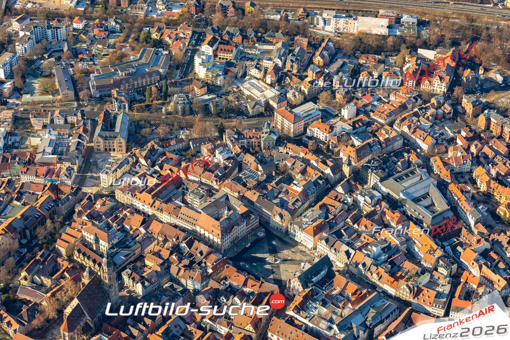 Die Luftbildaufnahme Altstadt -  wurde 2019 mittels Flugzeug (keine Drohne) erstellt. Perfekte Schärfe und Druck- Ergebnisse- Garantiert!