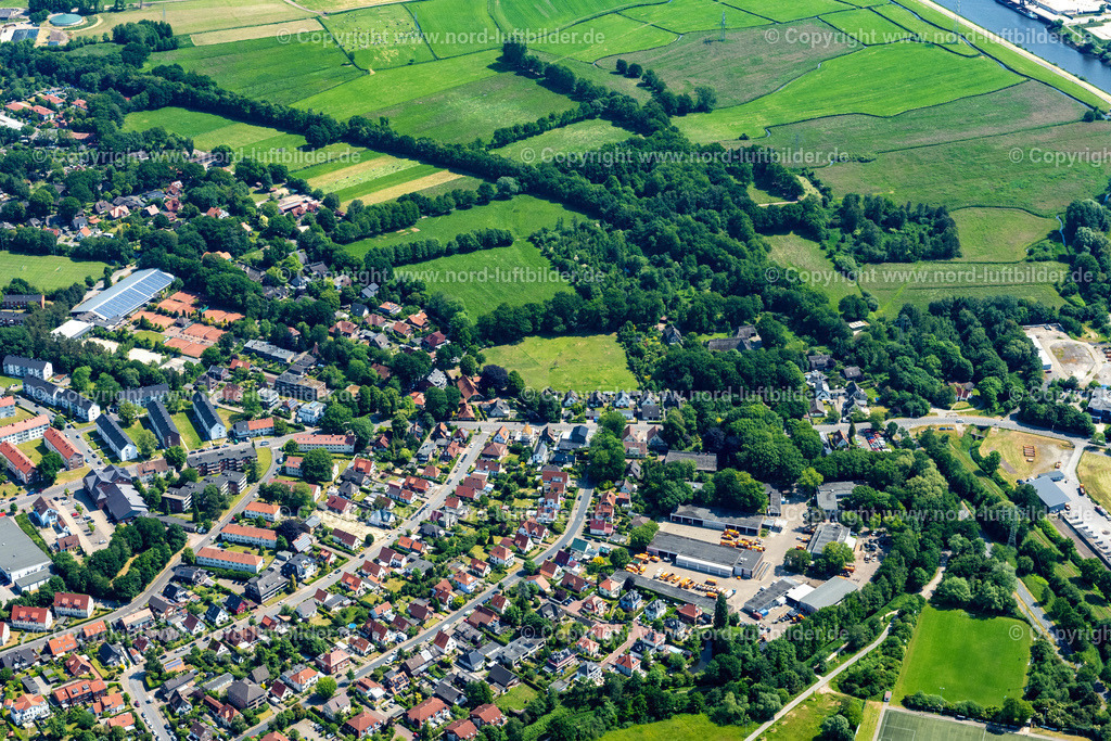 Oldenburg_Donnerschwee_ELS_5066050623 | OLDENBURG 05.06.2023 Siedlungsgebiet und Infrastruktur Neu-Donnerschwee des ehemaliegen Kasernengeländes in Oldenburg im Bundesland Niedersachsen, Deutschland. // The district Neu-Donnerschwee of ehemaliegen Kasernengelaendes in Oldenburg in the state Lower Saxony, Germany. Foto: Martin Elsen