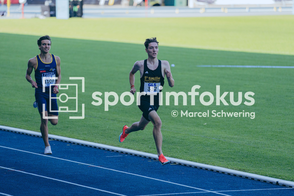 Deutsche Meisterschaften U20 / U16 2026 | Moritz Gutowski, LG Stadtwerke München, 332, 1500-Meter-Lauf, Deutsche Meisterschaften der U20 &amp; U16 2026, Lohrheidestadion Bochum-Wattenscheid, 10.07.2026. Foto: Marcel Schwering / sportimfokus - Realisiert mit Pictrs.com