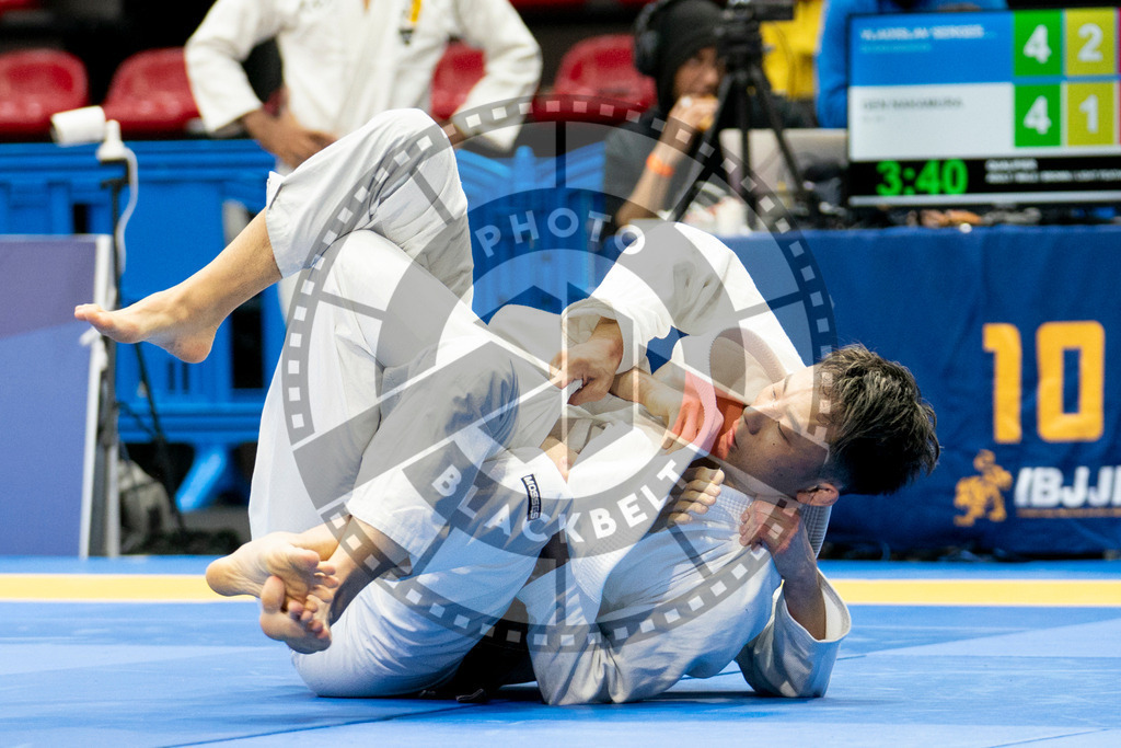 20240124PBB00095 | Fighters compete during the second day of the IBJJF European Championship in Paris, France, on January 24, 2024.