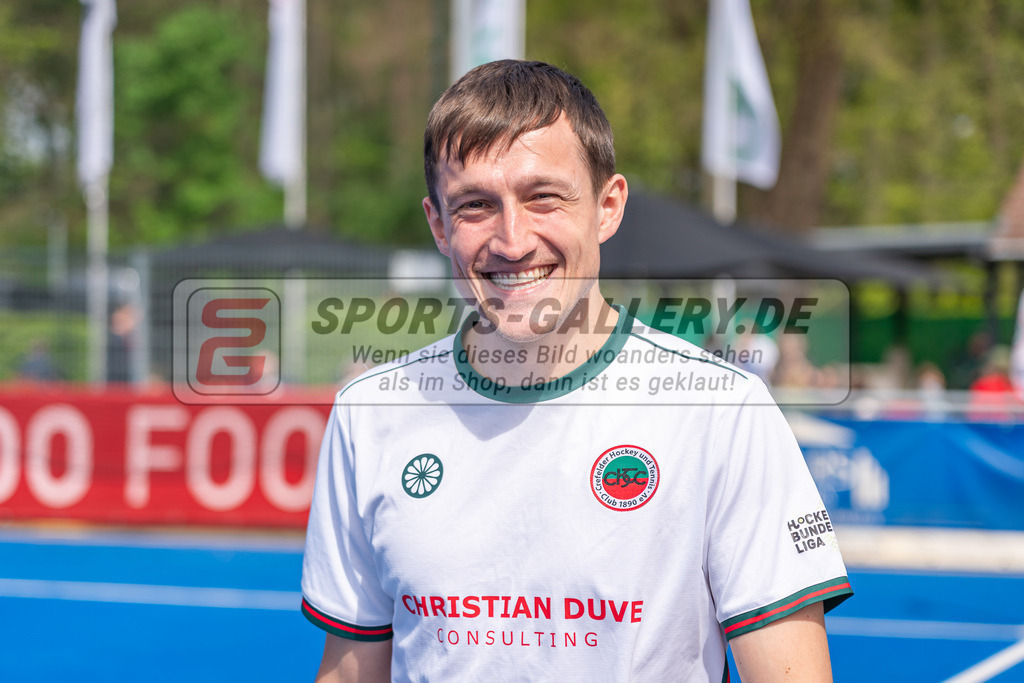 HK_20240414_903567 | 1. Bundesliga Hockey Herren Crefelder HTC - UHC Hamburg am 14.4.2024 CHTC, Krefeld , Boomes Anton ( Crefelder HTC #23 )