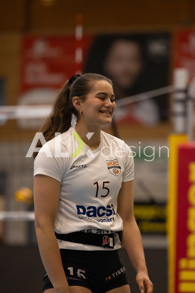Volleyball I Frauen I Saison 2025-2026 I Volleyball NLA | Women I Round 16 I VC Kanti Schaffhausen - Viteos NUC I 31.01.2026 | 15 Von Micheli Alix (CH) (Viteos NUC) – Mittelblock - Realisiert mit Pictrs.com