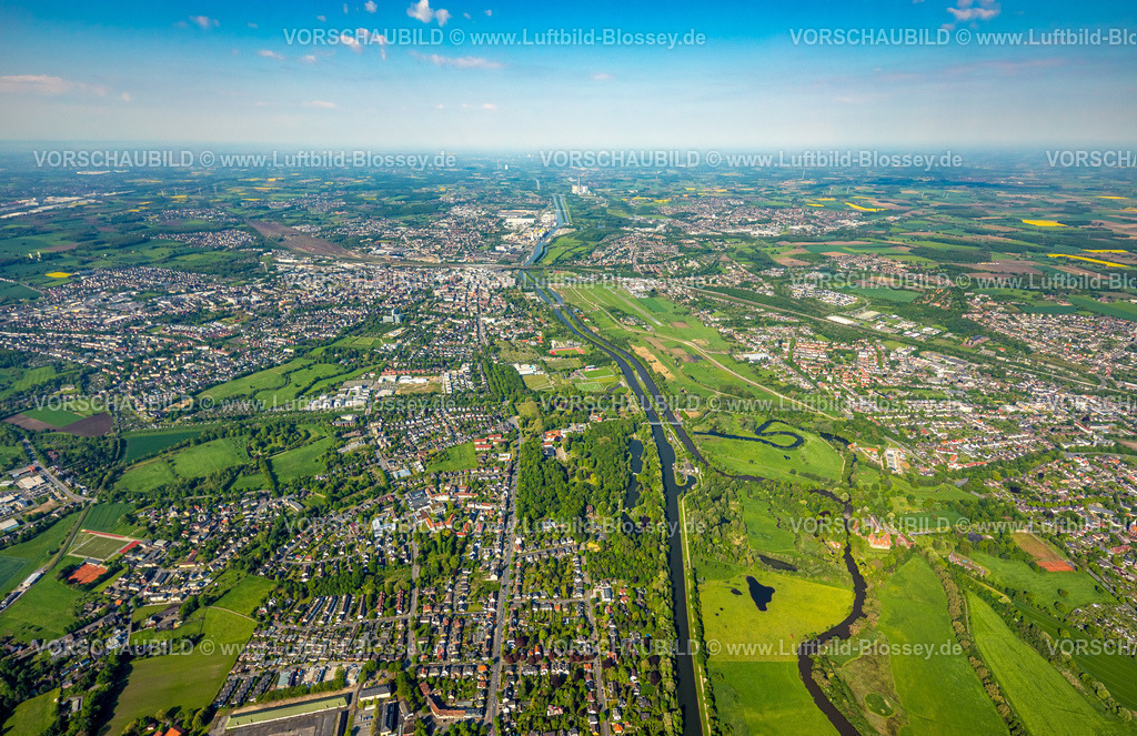 Hamm230500029 | Luftbild, Hamm Osten, Kurpark, Lippe Fluß, Datteln-Hamm-Kanal, Übersicht,  Uentrop, Hamm, Ruhrgebiet, Nordrhein-Westfalen, Deutschland