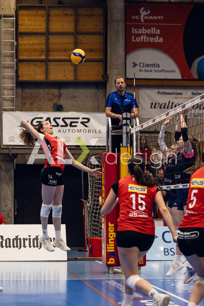 Volleyball I Frauen I Saison 2025-2026 I Volleyball NLA | Women I Round 14 I VC Kanti Schaffhausen - NLZ Volleyball Academy Zürich I 16.01.2026 | VC Kanti Schaffhausen - 14 Josipa Marković (HR) – Aussen - Realisiert mit Pictrs.com
