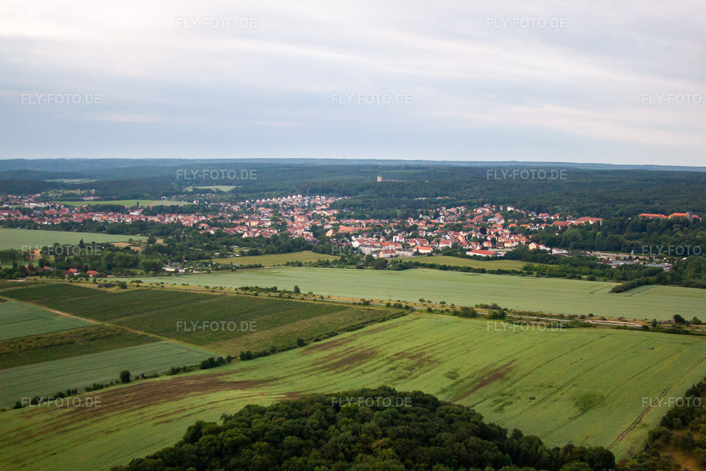 Luftbild: Ortsansicht von Norden in Ballenstedt im Bundesland Sachsen-Anhalt in Deutschland. Foto: IMG_58093.jpg vom 28.06.2013 durch Werner Riehm/FLY-FOTO.de