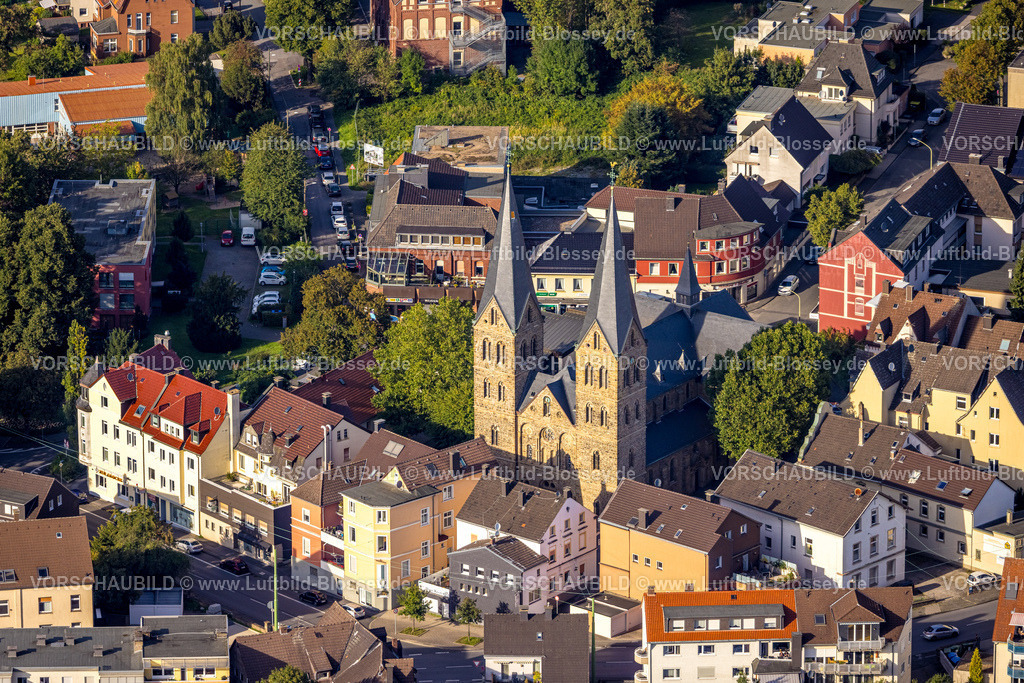 Hagen230903546 | Luftbild, St. Johannes Baptist Kirche, Boele, Hagen, Ruhrgebiet, Nordrhein-Westfalen, Deutschland