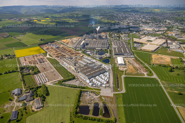 Brilon240503561 | Luftbild, Egger Holzwerkstoffe Brilon GmbH, Brilon, Sauerland, Nordrhein-Westfalen, Deutschland