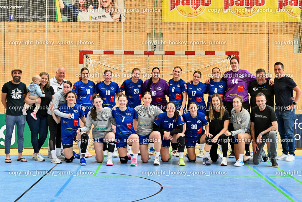 SC Ferlach vs. WAT Atzgersdorf | Mannschaftsfoto SC Ferlach Damen, SC Ferlach vs. WAT Atzgersdorf, SC Ferlach vs. WAT Atzgersdorf am 12.05.2024 in Ferlach (Ballspielhalle Ferlach), Austria, (Photo by Bernd Stefan)
