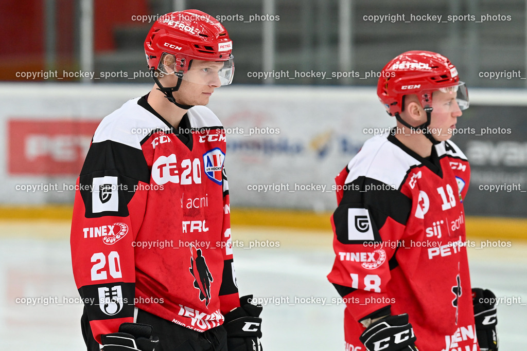 HDD Jesenice vs. EC Bregenzerwald 30.9.2022 | #20 Polcs Rudolfs, #18 Logar Miha