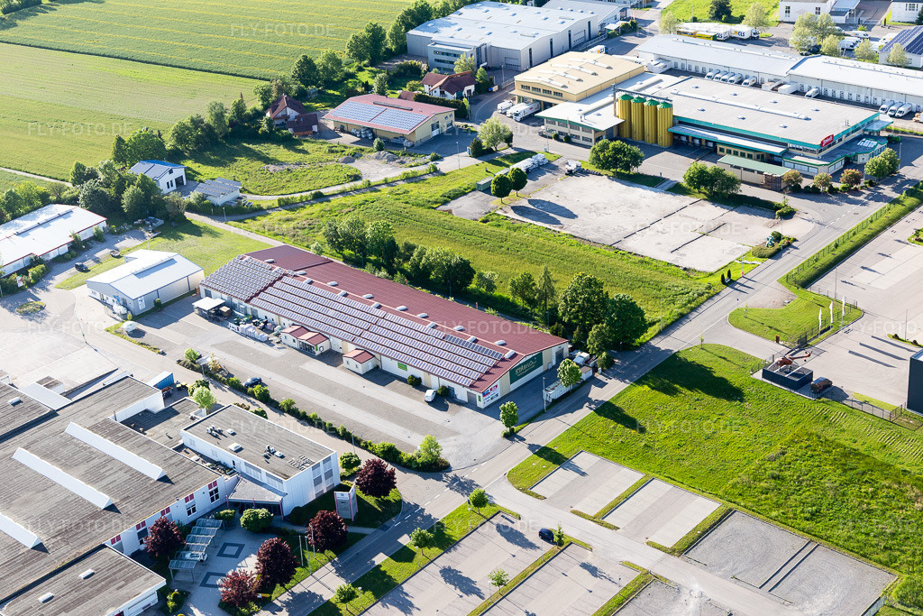 Luftbild: Industriegebiet Robert-Bosch-Straße mit STABILO Fachmarkt & Baumarkt Empfingen in Empfingen im Bundesland Baden-Württemberg in Deutschland. Foto: IMG_114771.jpg vom 31.05.2019 durch Werner Riehm/FLY-FOTO.deSTABILO ...mehr als nur Baumarkt!